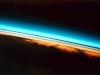 Earth orange-white aerosol layer in stratosphere